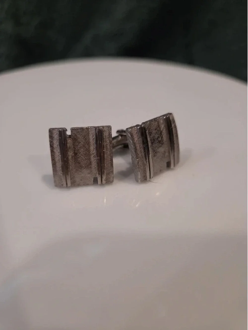 Silvertone cufflinks